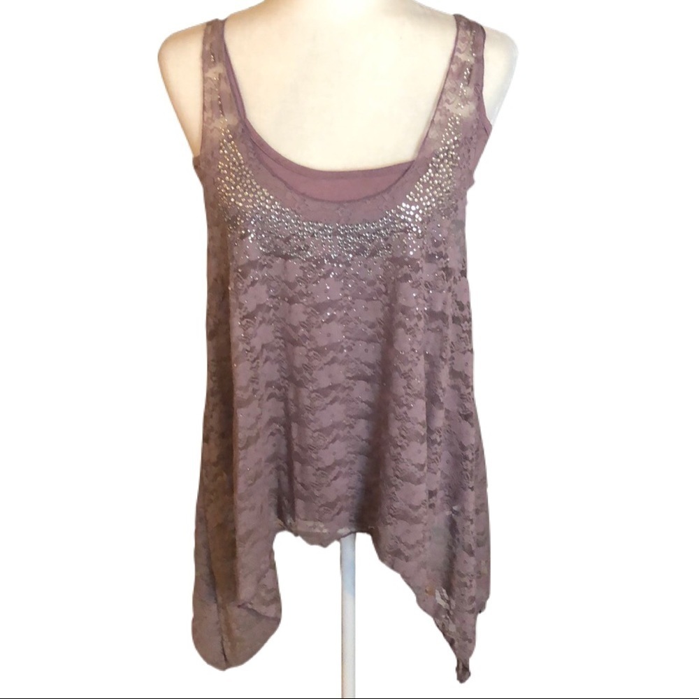 Layered lace blouse L